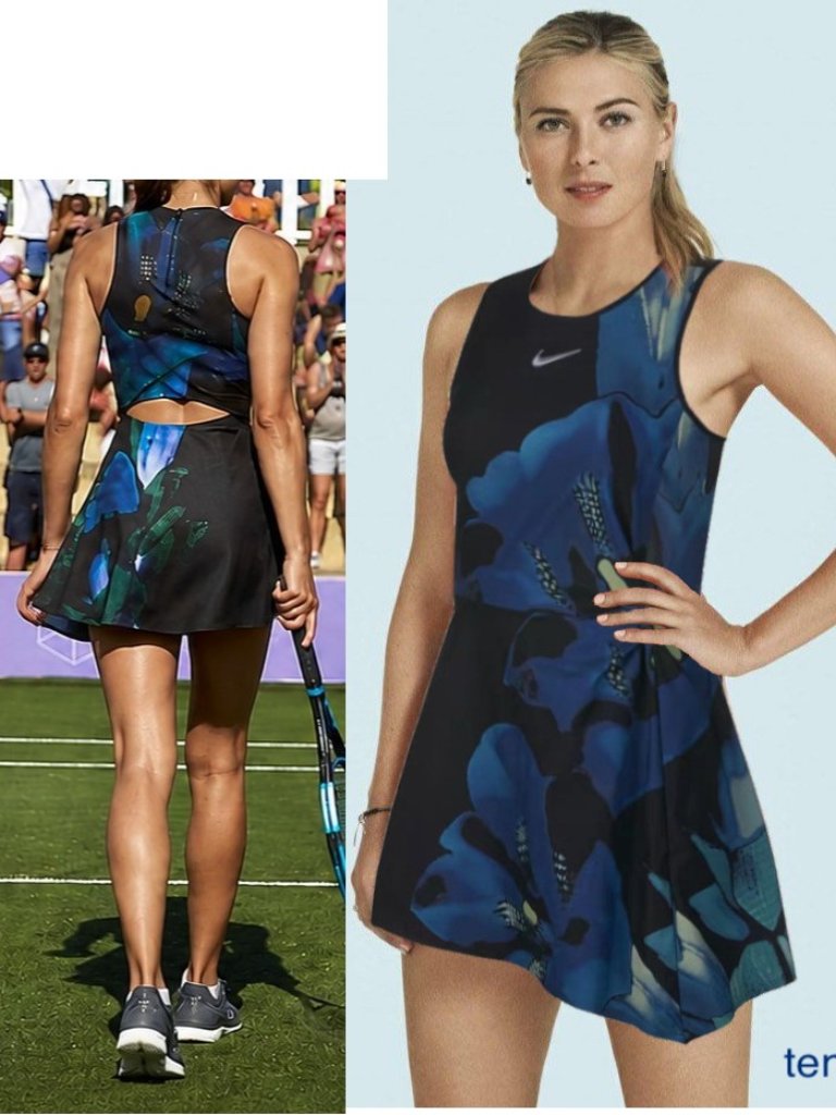 Nwt Nike Maria Sharapova Rare Tennis Dress W/ Back Zipper Skirt M Medium